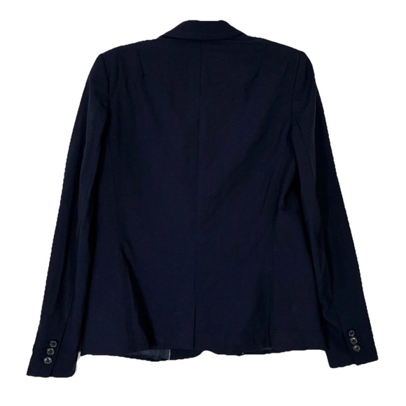 Nwot Banana Republic Navy Wool Blend Blazer Women's Size 8 - Picture 2 of 7